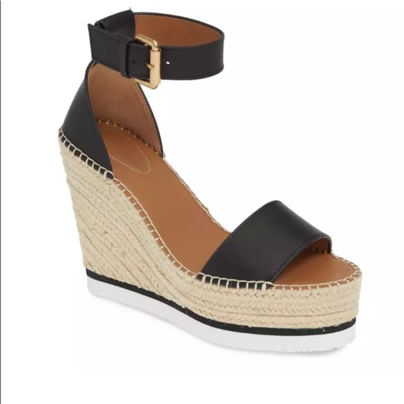 See by Chloe Glyn Wedge Espadrille size 40 - Picture 2 of 7